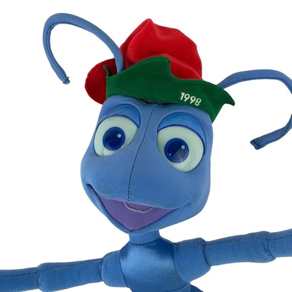 Disney Pixar Bugs Life Flik Ant Christmas 1998 Plush Holiday Stuffed Animal Toy - Picture 4 of 6